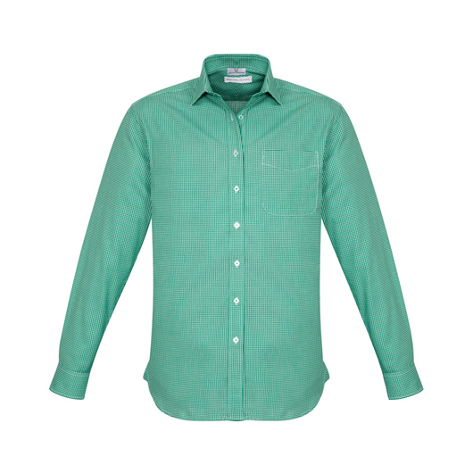 Mens Ellison Long Sleeve Shirts Dark Green